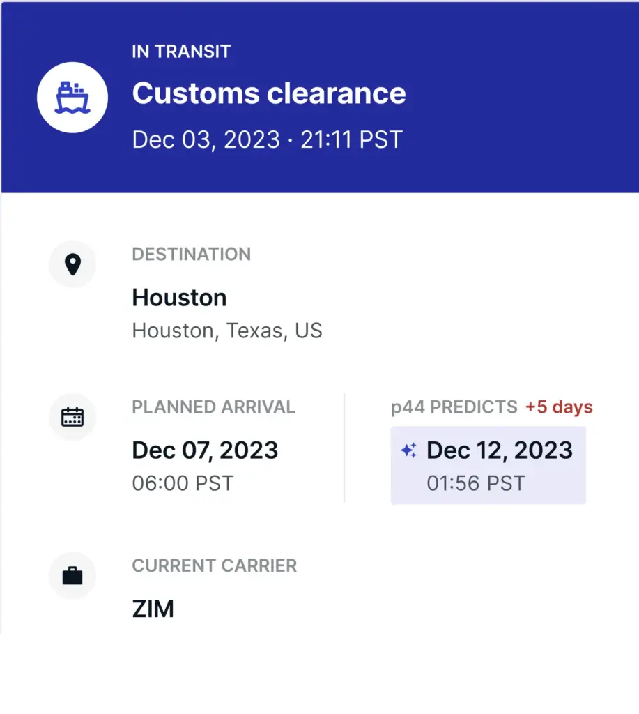 精确的 ETA